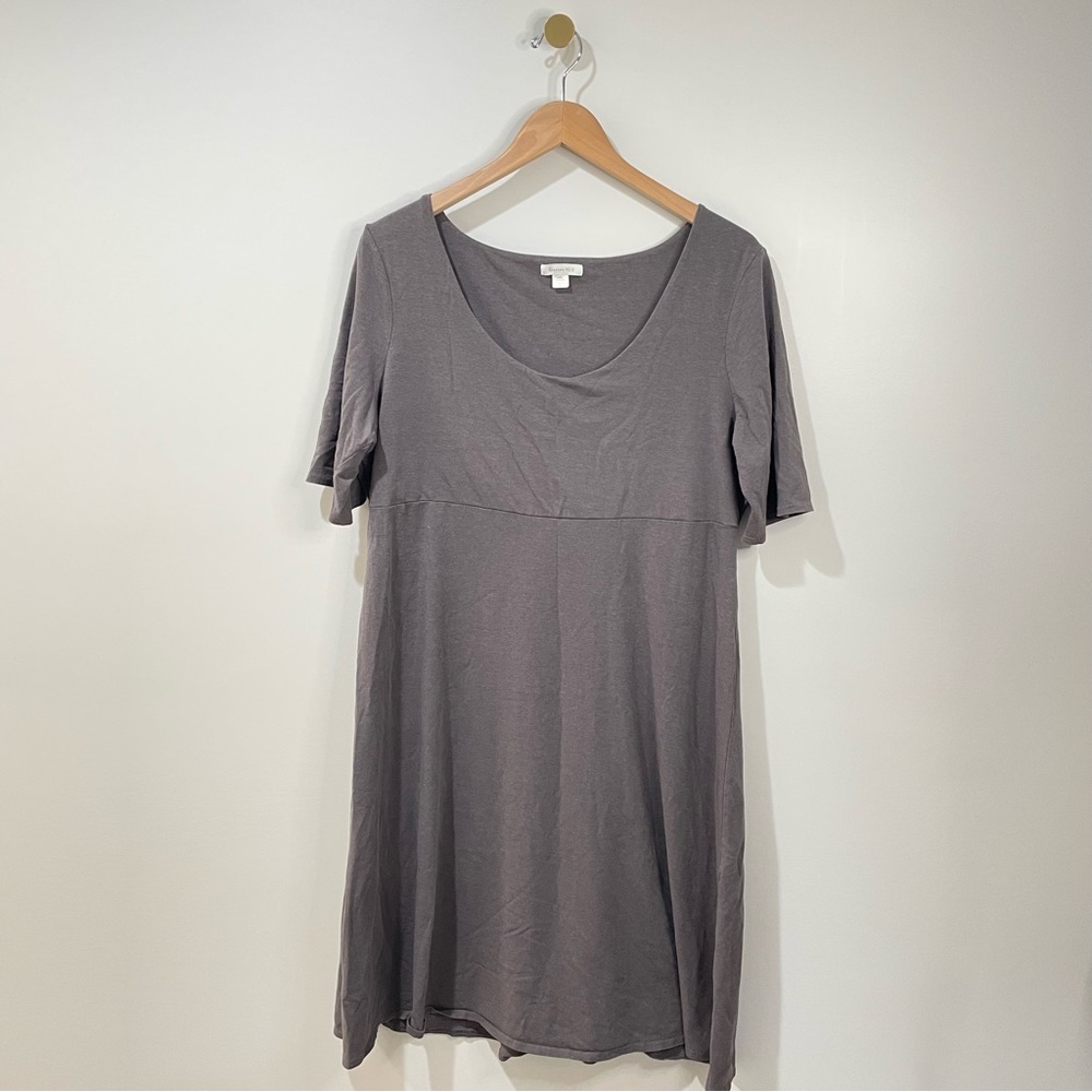 Garnet Hill Gray Midi Dress